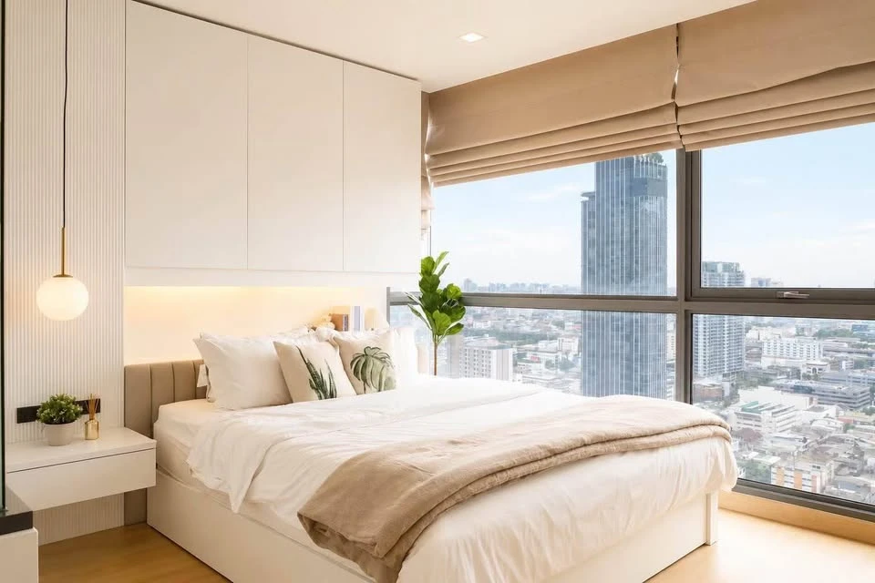 ให้เช่า Ideo Q Phayathai 2 ห้องนอน ห้องหัวมุม ชั้น 31 วิวเมือง Panorama ไม่มีตึกบดบัง Fully Furnished พร้อมเข้าอยู่