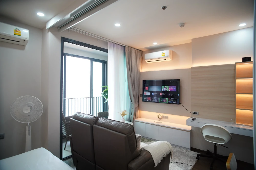 ให้เช่า IDEO Q Siam–Ratchatewi ห้องพร้อมอยู่ เฟอร์พร้อม ชั้นสูง จองเลย