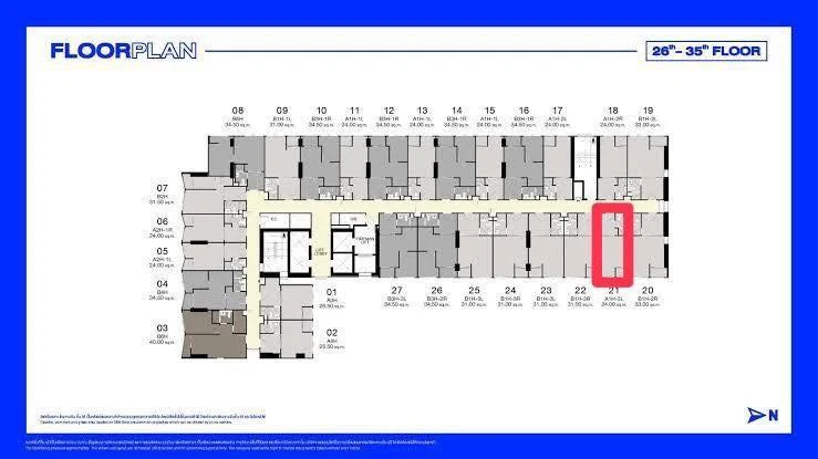 ให้เช่า IDEO Ramkhamhaeng - Lam sali station ห้องอยู่ชั้น 29 ได้วิวเมืองจากมุมสูง เพดานสูงโปร่งโล่งสบาย แบบนี้ต้องจอง