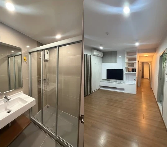 ให้เช่า Ideo Ratchada-Sutthisan 2 ห้องนอน 2 ห้องน้ำ ขนาด 58 ตรม. ชั้น 12 ห้องใหญ่ แต่งสวย Built-in ครบ ย้ายด่วน