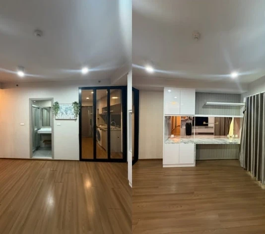 ให้เช่า Ideo Ratchada-Sutthisan 2 ห้องนอน 2 ห้องน้ำ ขนาด 58 ตรม. ชั้น 12 ห้องใหญ่ แต่งสวย Built-in ครบ ย้ายด่วน