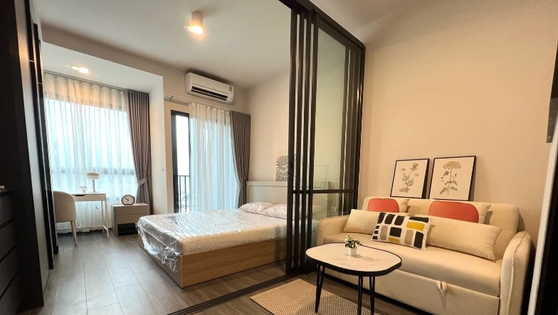 ให้เช่า Ideo Sukhumvit - Rama4 ชั้น 25 ห้องกั้น แต่งครบ น่าอยู่ จองเลย
