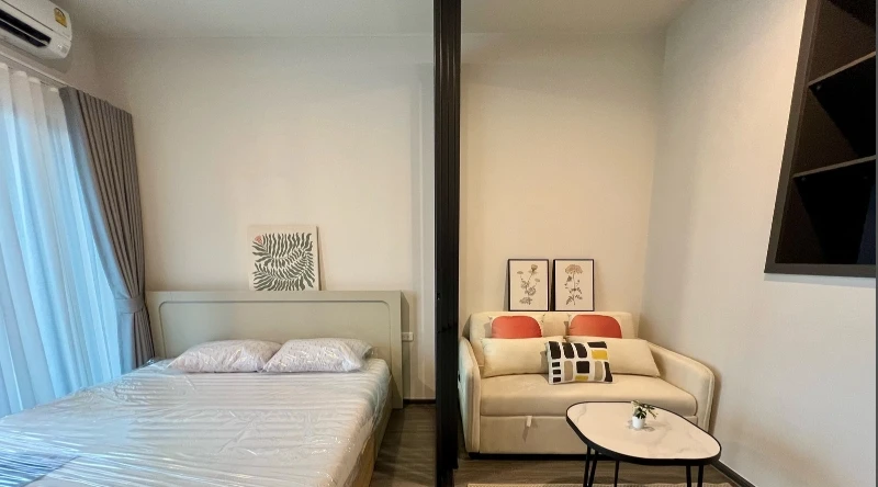 ให้เช่า Ideo Sukhumvit - Rama4 ชั้น 25 ห้องกั้น แต่งครบ น่าอยู่ จองเลย
