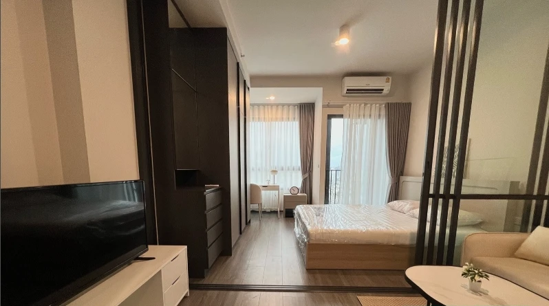ให้เช่า Ideo Sukhumvit - Rama4 ชั้น 25 ห้องกั้น แต่งครบ น่าอยู่ จองเลย