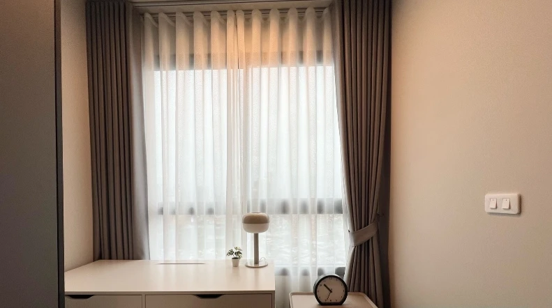 ให้เช่า Ideo Sukhumvit - Rama4 ชั้น 25 ห้องกั้น แต่งครบ น่าอยู่ จองเลย