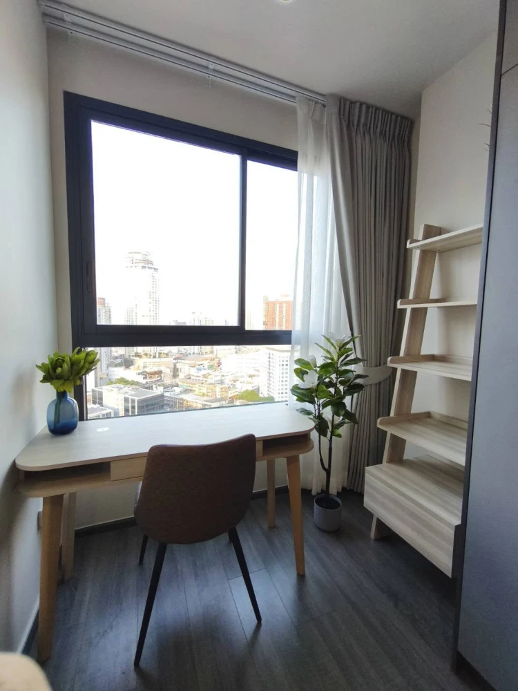 ให้เช่า IDEO Sukhumvit - Rama4 ห้องอยู่ชั้น 22 สูงมากๆ รับลมดีสุดๆ ตกแต่งครบครันพร้อมเครื่องใช้ไฟฟ้า รีบจองเลย