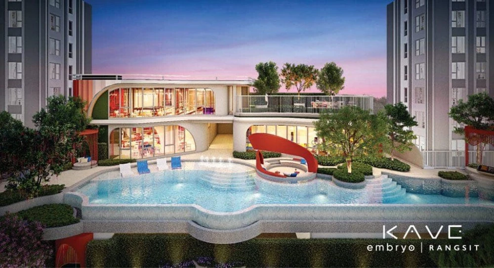 ให้เช่า Kave Embryo Rangsit ชั้น 5 วิวนอก ห้องแต่งครบ น่าอยู่ สนใจรีบจองเลย