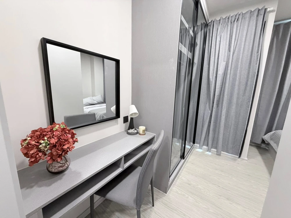 ให้เช่า Kave pop  ห้องน่าอยู่ เฟอร์พร้อม + เครื่องช้ไฟฟ้าครบ จองเลย