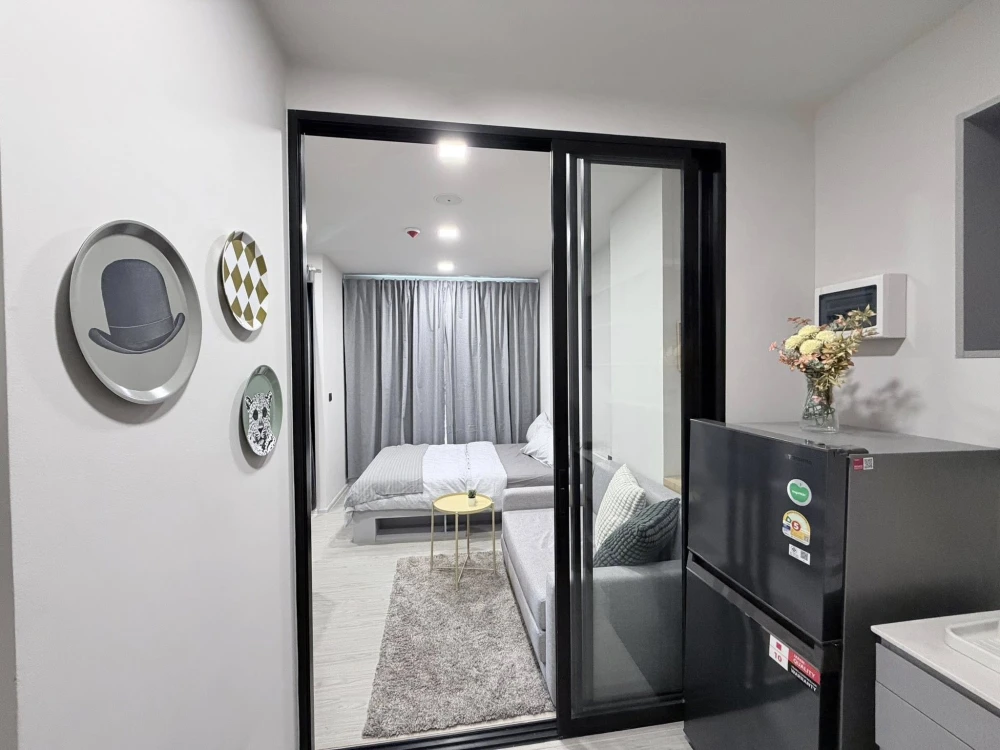 ให้เช่า Kave pop  ห้องน่าอยู่ เฟอร์พร้อม + เครื่องช้ไฟฟ้าครบ จองเลย