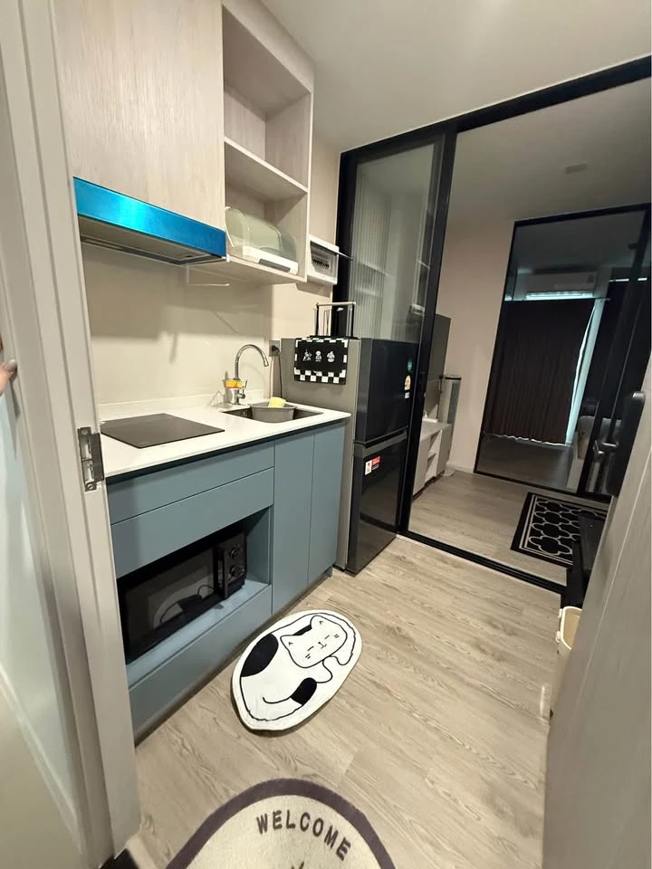 ให้เช่า KAVE SEED เกษตร ห้องสตูดิโอ ตกแต่งบิวท์อินอย่างดี แถมเครื่องใช้ไฟฟ้าครบ พร้อมเข้าอยู่ทันที