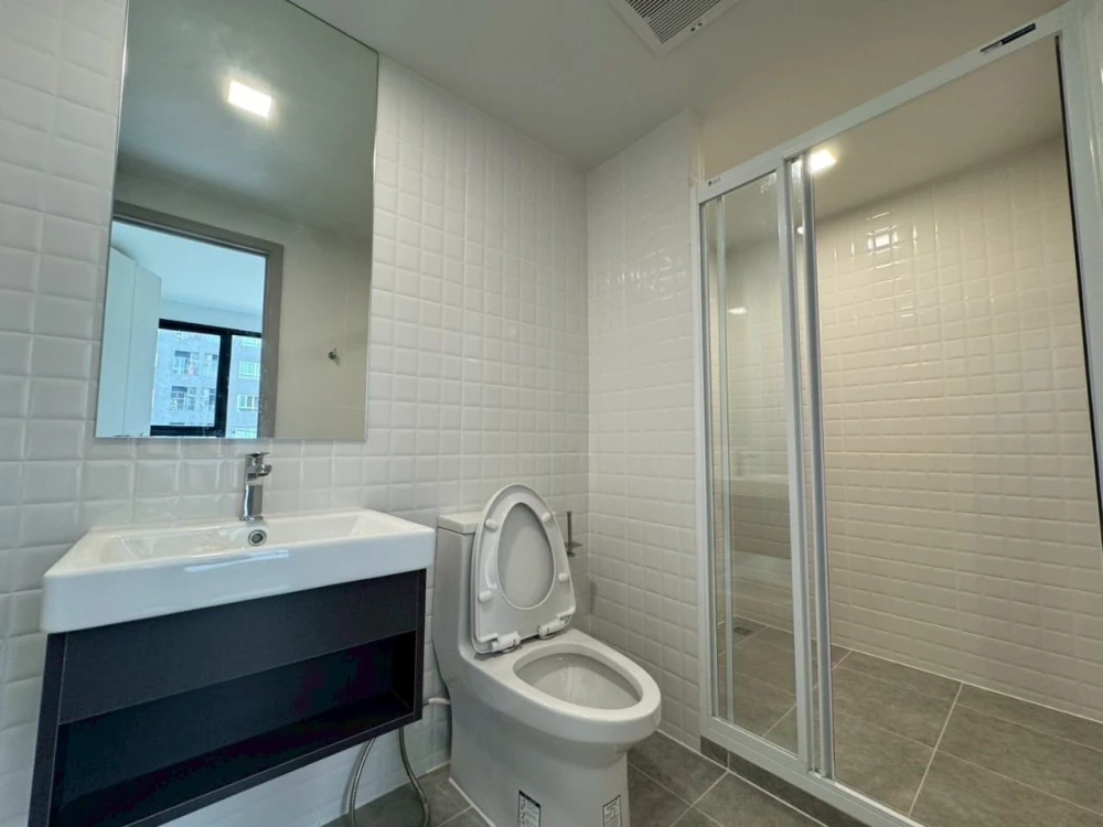 ให้เช่า KAVE SEED KASET ห้องมุมได้วิวและรับแสงธรรมชาติเต็มๆ 2 ด้าน ผ้าม่านสองชั้น ติดวอลล์เปเปอร์ทั้งห้อง จองเลย