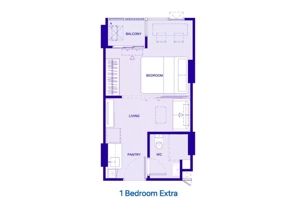 ให้เช่า Kave Town Colony ห้องน่าอยู่ มาพร้อมเฟอร์และเครื่องใช้ไฟฟ้าครบ จองเลย อย่ารอช้า