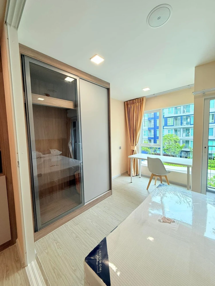 ให้เช่า Kave Town Island ห้องแต่งสวยคุมโทน ชั้น 3 เฟอร์นิเจอร์ครบครัน หิ้วกระเป๋าเข้าอยู่ได้เลยจ้า