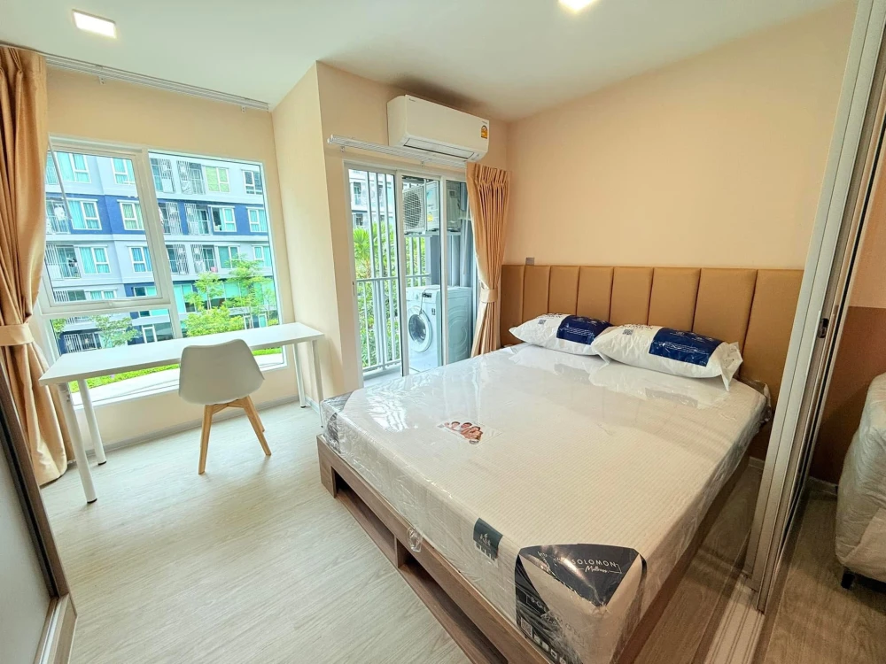 ให้เช่า Kave Town Island ห้องแต่งสวยคุมโทน ชั้น 3 เฟอร์นิเจอร์ครบครัน หิ้วกระเป๋าเข้าอยู่ได้เลยจ้า