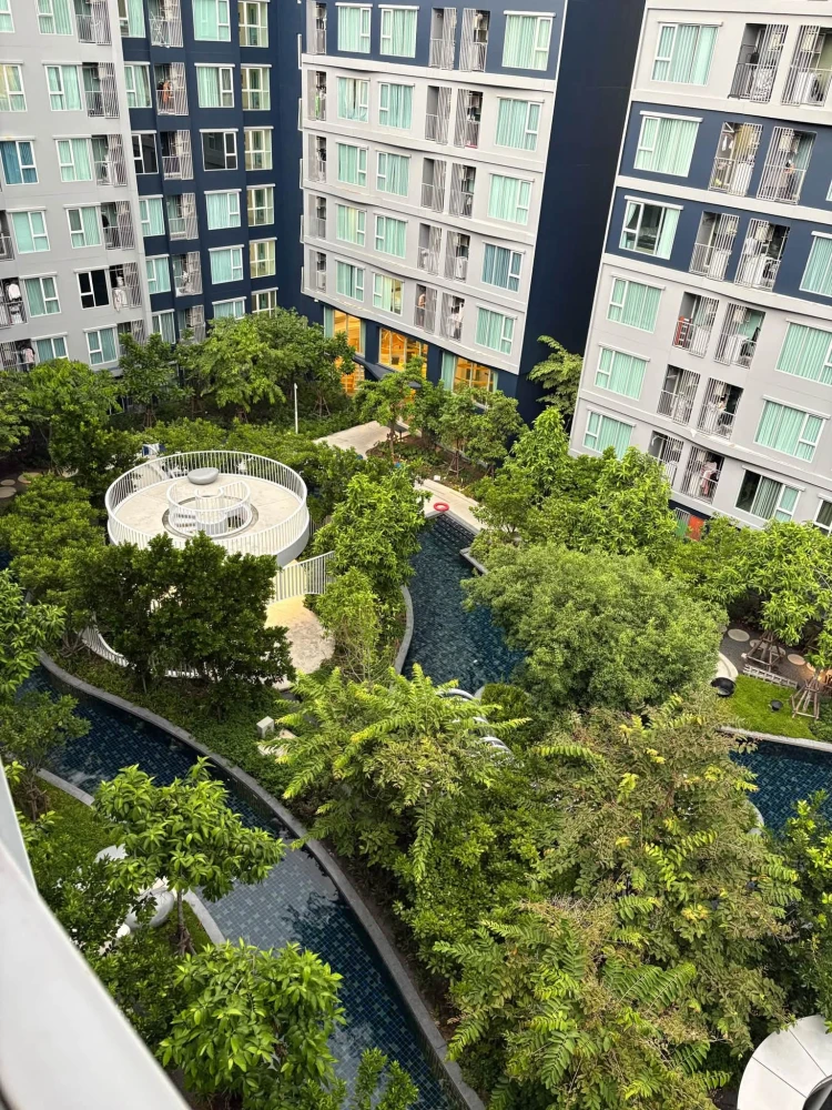 ให้เช่า Kave Town Island 2 ห้องนอน มาพร้อมสิ่งอำนวยความสะดวกครบครัน วิวสระ จองเลย