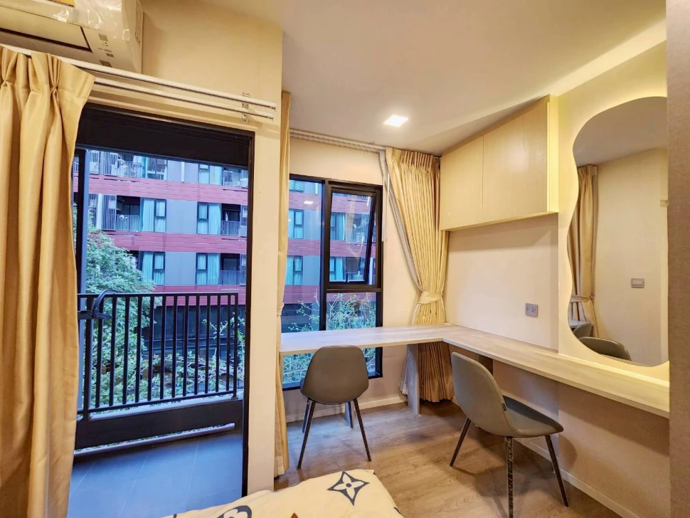 ให้เช่า Kave TU ห้องชั้น 3 บิ้วอินเฟอร์นิเจอร์อย่างดี มาพร้อมสิ่งอำนวยความสะดวกครบครัน จองเลย