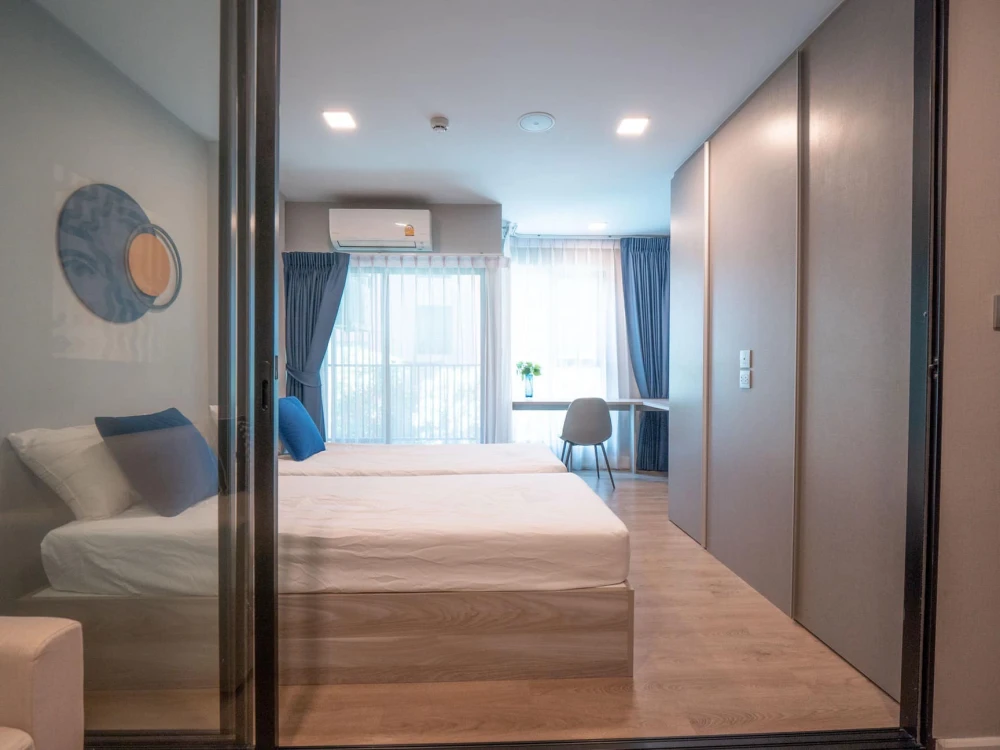 ให้เช่า Kave TU 1 ห้องนอน 1 ห้องน้ำ มาพร้อมเฟอร์นิเจอร์ครบครัน แต่งสวย รีบจองเลยจ้า