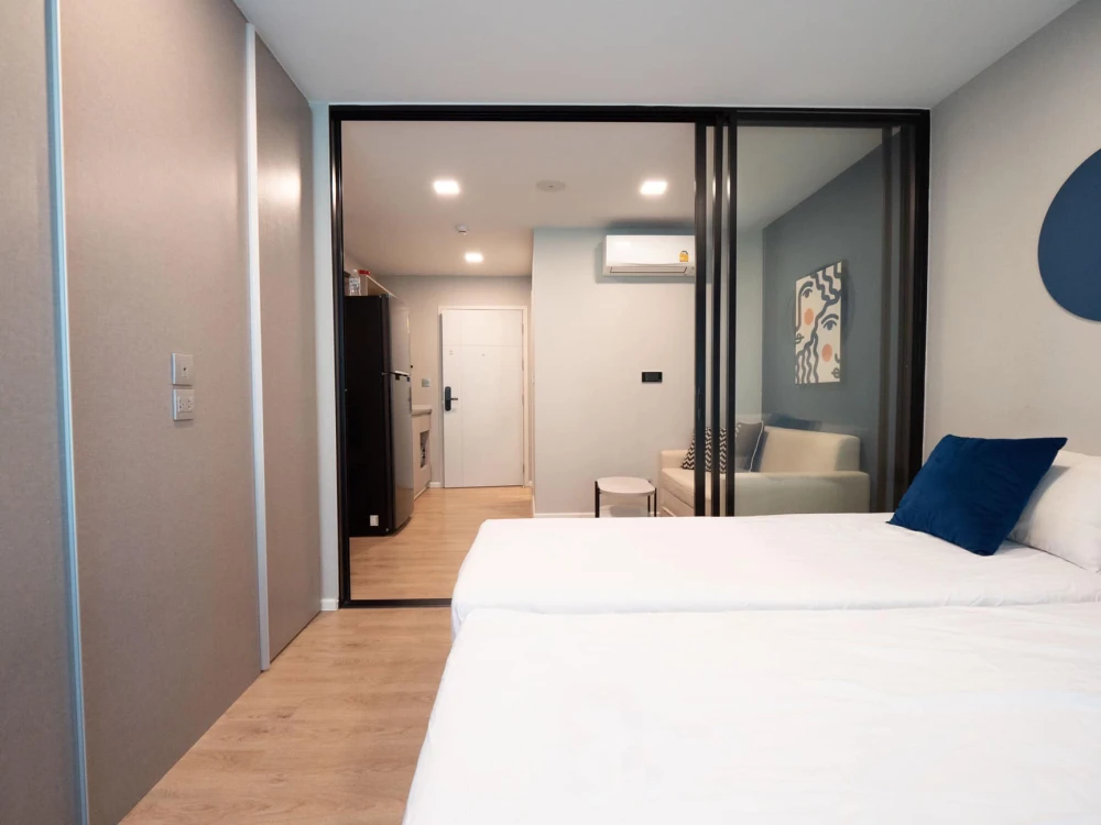 ให้เช่า Kave TU 1 ห้องนอน 1 ห้องน้ำ มาพร้อมเฟอร์นิเจอร์ครบครัน แต่งสวย รีบจองเลยจ้า