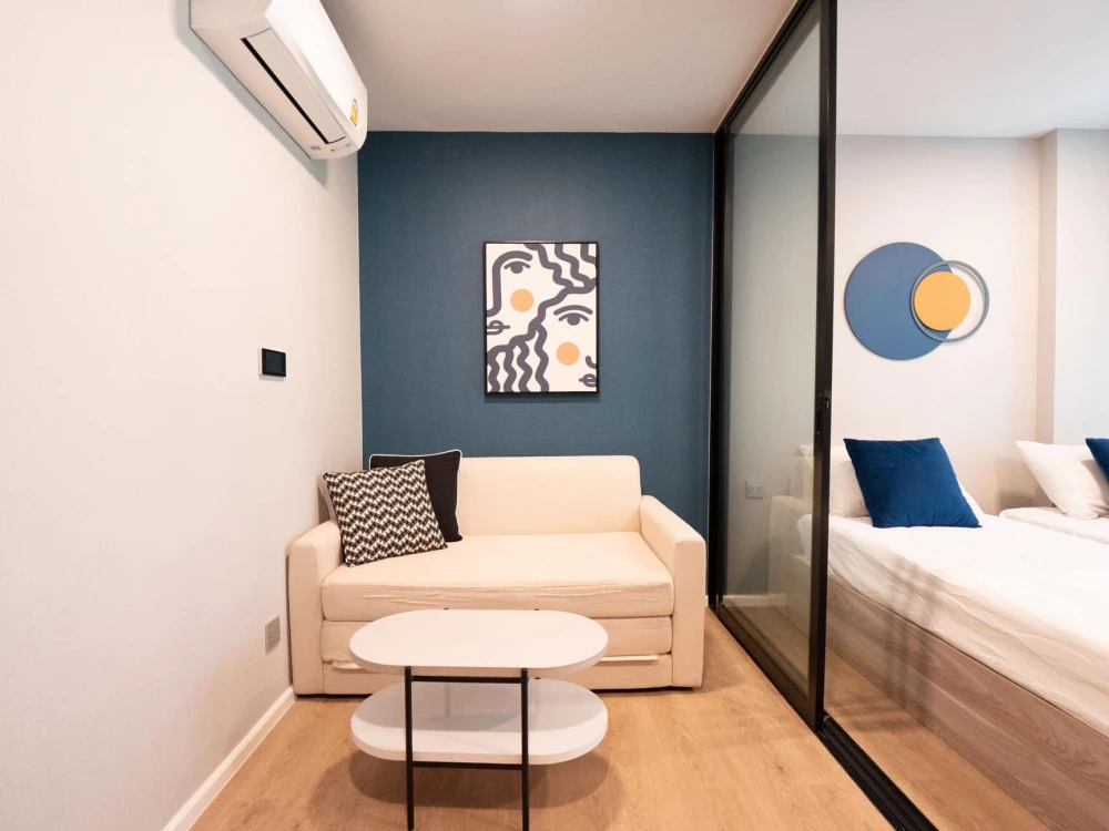 ให้เช่า Kave TU 1 ห้องนอน 1 ห้องน้ำ มาพร้อมเฟอร์นิเจอร์ครบครัน แต่งสวย รีบจองเลยจ้า