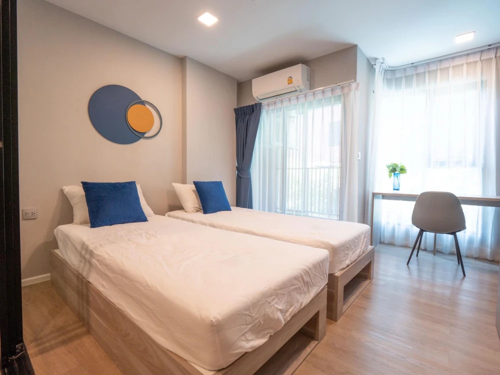 ให้เช่า Kave TU 1 ห้องนอน 1 ห้องน้ำ มาพร้อมเฟอร์นิเจอร์ครบครัน แต่งสวย รีบจองเลยจ้า