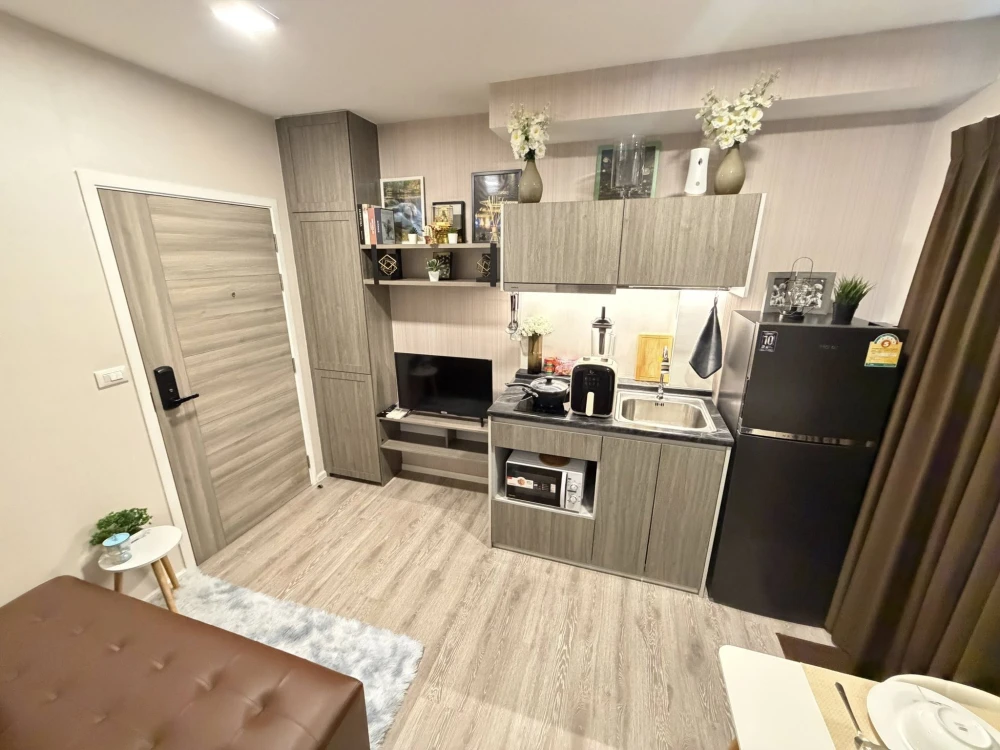 ให้เช่า Kensington Sukhumvit-Theparak 1 ห้องนอน ตกแต่งครบครัน เฟอร์นิเจอร์ครบ หิ้วกระเป๋าเข้าอยู่ได้เลยจ้า