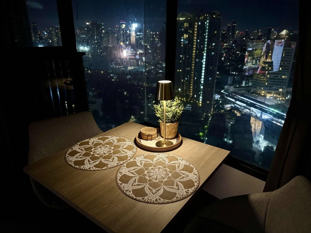 ให้เช่า Knightbridge Space Rama 4 วิวเมืองสุดปัง ชั้น 25 (ดูเพล็กซ์) ตกแต่งครบครันและอุปกรณ์ครบชุด ห้ามพสาด