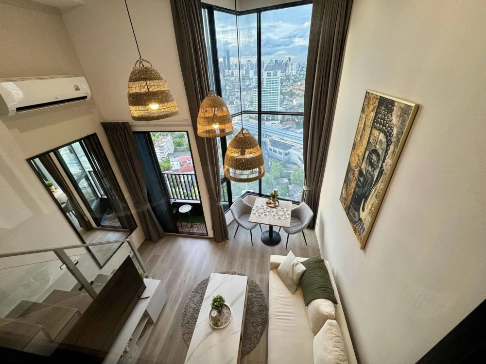 ให้เช่า Knightbridge Space Rama 4 วิวเมืองสุดปัง ชั้น 25 (ดูเพล็กซ์) ตกแต่งครบครันและอุปกรณ์ครบชุด ห้ามพสาด