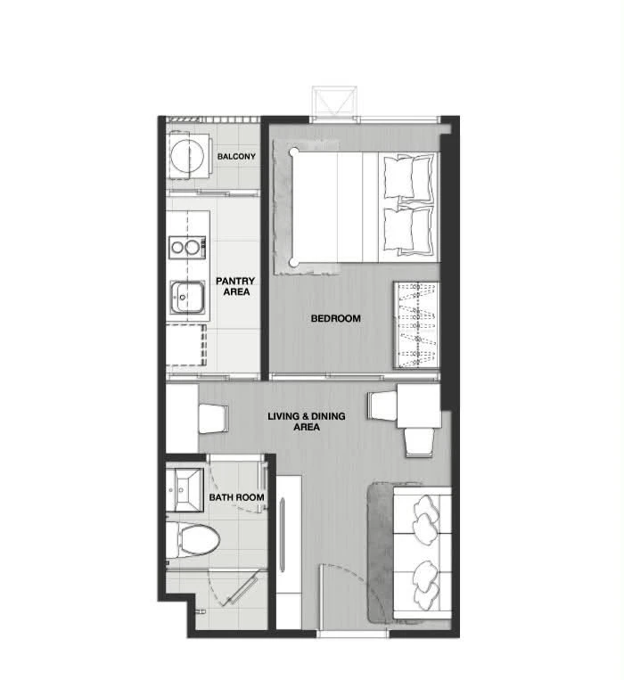 ให้เช่า Knightsbridge Prime On-nut ครัวแยกเป็นสัดส่วน เฟอร์นิเจอร์ครบ พร้อมอยู่