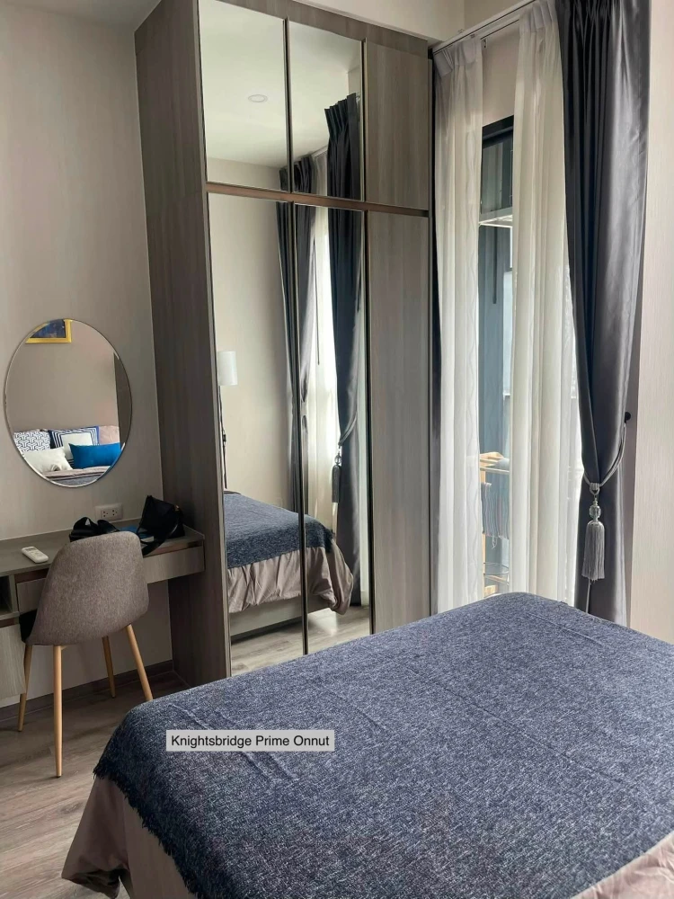 ให้เช่า KnightsBridge Prime On-Nut  ชั้นสูง วิวเมืองสวย โปร่งสบาย เพดานสูง 3 เมตร ให้ความรู้สึกกว้างและโล่งเป็นพิเศษ ต้องจอง