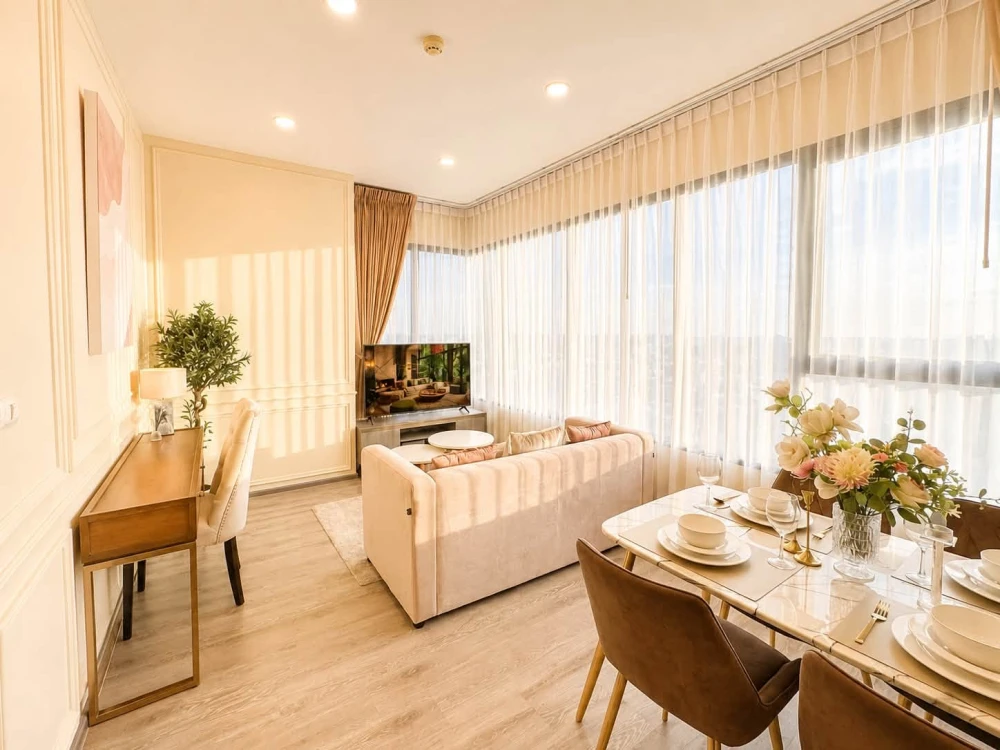 ให้เช่า  Knightsbridge Prime On-nut ห้องกว้าง แบ่งพื้นที่เป็นสัดส่วน วิวเมือง/วิวโค้งน้ำบางกระเจ้า พร้อมแสงธรรมชาติ ต้องจอง