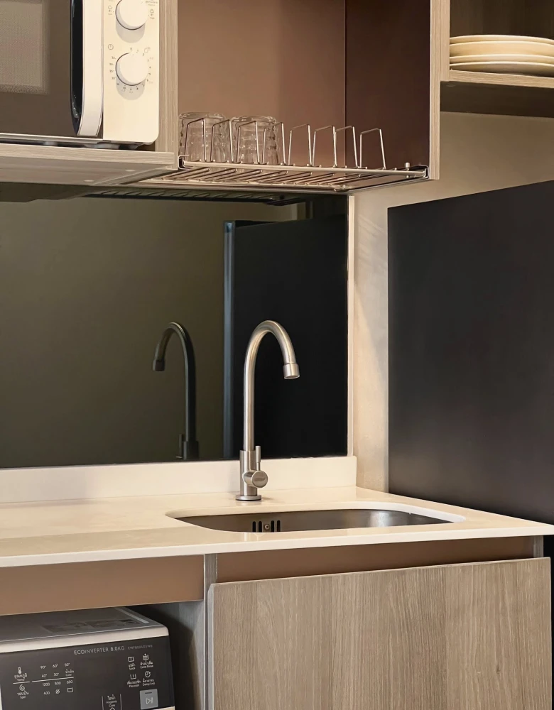 ให้เช่า Knightsbridge Prime On-nut ห้องสตูดิโอ ตกแต่งบิวท์อินสวยงาม ครบครัน น่าอยู่สุดๆ