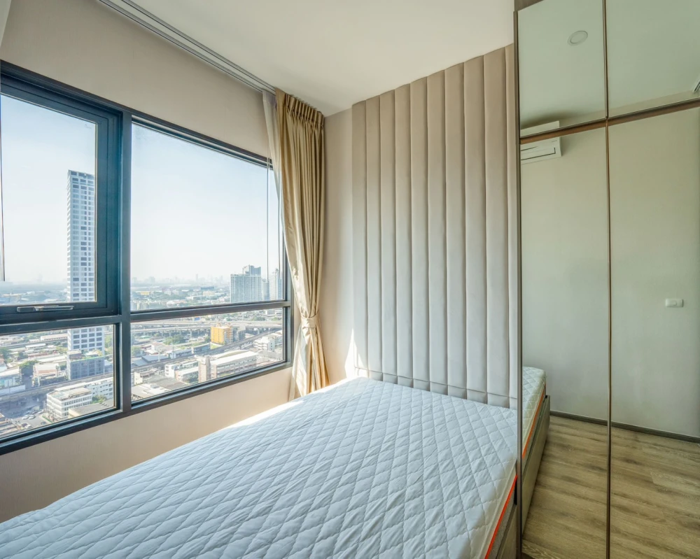 ให้เช่า Knightsbridge Prime On-nut ห้องอยู่ชั้น 30 สูงมากๆ ได้วิวเมืองเริ่ดๆ ห้องหัวมุมเงียบสงบสุดๆ แบบนี้ต้องจอง