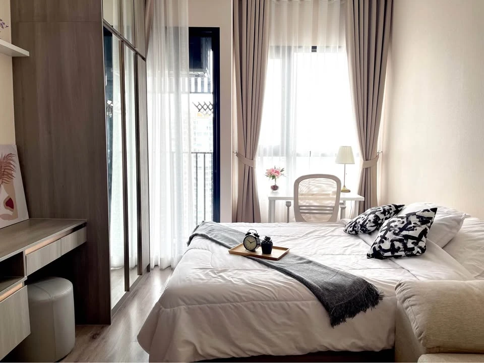 ให้เช่า Knightsbridge Prime-Onnut ห้องสตูดิโอ ตกแต่งคุมโทน เฟอร์ครบครัน จองเลย