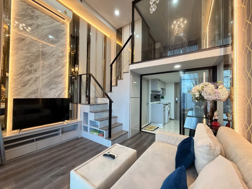ให้เช่า Knightsbridge Space รัชโยธิน ห้องตกแต่งบิวท์อินสวยจึ้งสุดๆ เครื่องใช้ไฟฟ้าครบ มาแต่ตัวเข้าอยู่ได้เลย