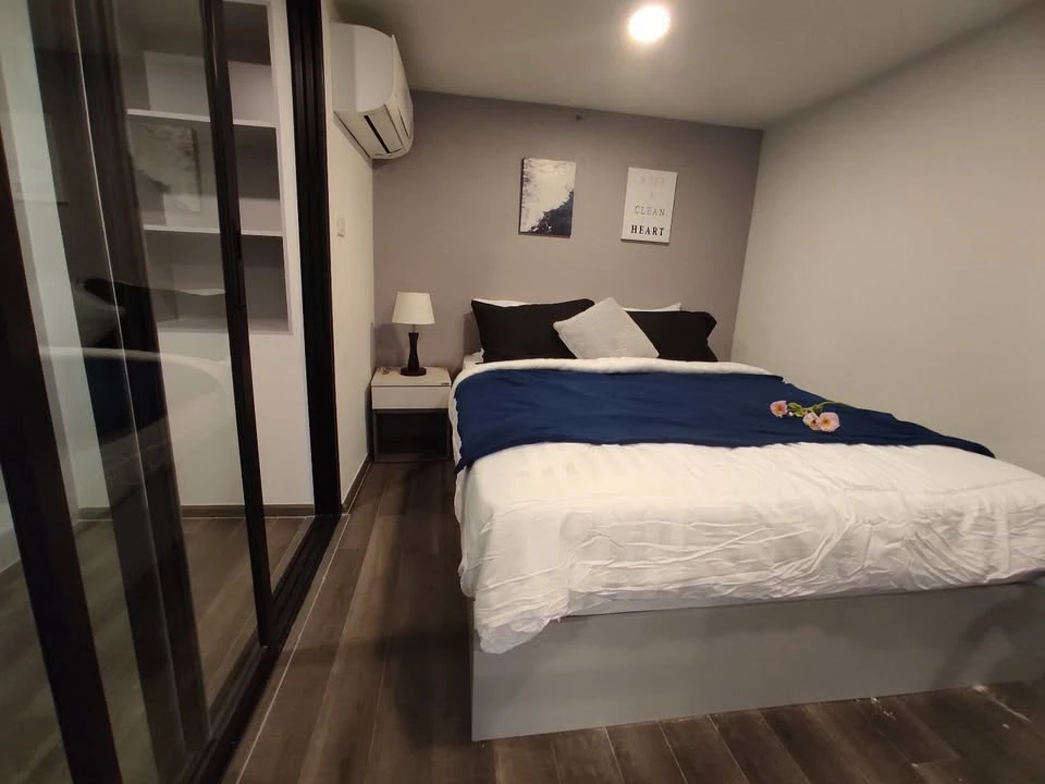 ให้เช่า Knightsbridge Space Rama 9 ห้องอยู่ชั้นสูงมากๆ ตกแต่งสไตล์โมเดิร์น เฟอร์ครบ รีบจองให้ไว