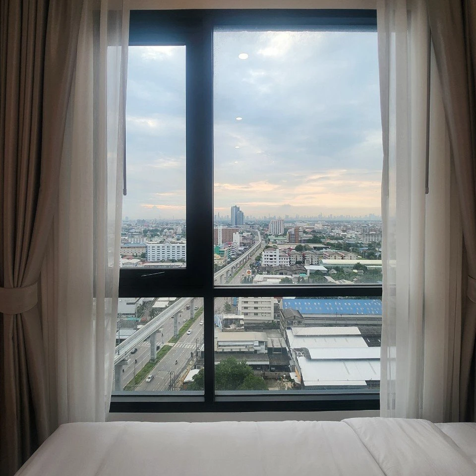 ให้เช่า Knightsbridge Sukhumvit-Thepharak  ชั้น 19  ตกแต่งพร้อมเครื่องใช้ไฟฟ้า ย้ายเลยอย่ารีรอ