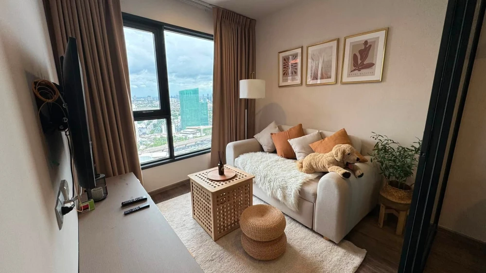 ให้เช่า Life ladprao valley ห้องกว้างขวางอยู่สบาย ชั้นสูงมากๆ ได้วิวเมืองเริ่ดๆ รับลมดีสุดๆ ต้องจอง
