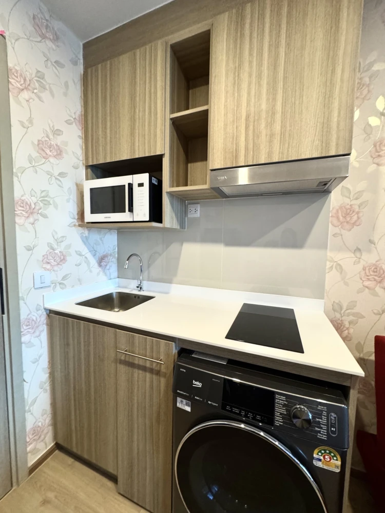 ให้เช่า Life Rama 4 - Asoke ติดวอลเปเปอร์ลายสวยทั้งห้อง Fully Furnished พร้อมอยู่แล้วจ้า
