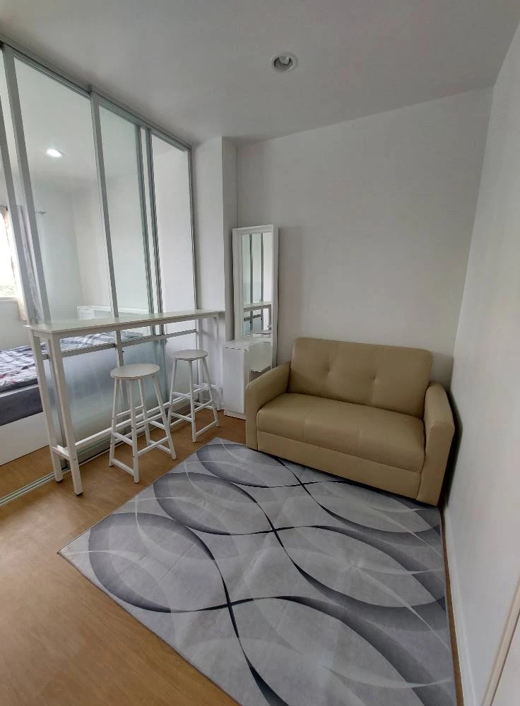 ให้เช่า Lumpini Condo Town Nida-Serithai ห้องพร้อมอยู่ เฟอร์ครบ มาแต่ตัวเข้าอยู่ได้เลย!!!
