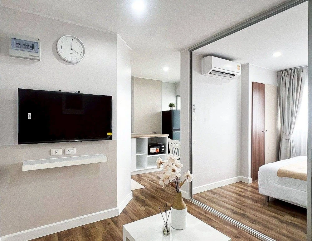 ให้เช่า Lumpini Condo Town Ramindra-Lat Pla Khao ห้องน่าอยู่ ชั้น 8 เฟอร์นิเจอร์ครบครัน ไม่จองไหวหรอ