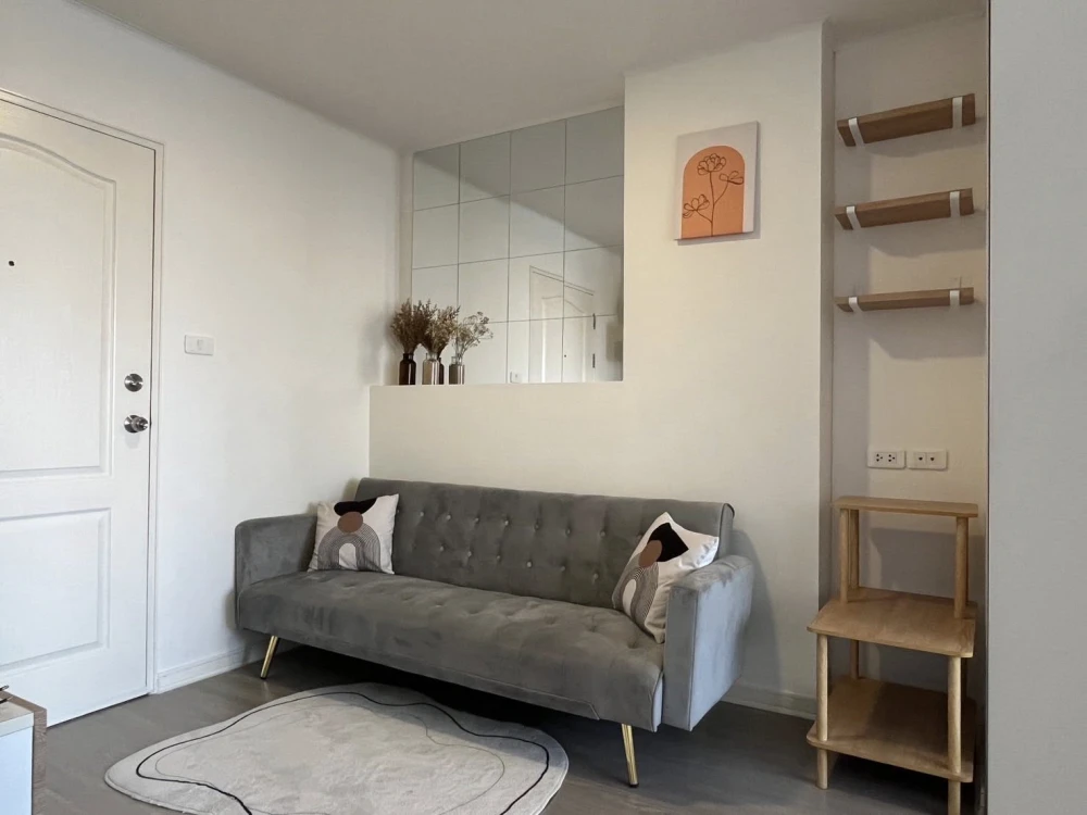 ให้เช่า Lumpini Condo Town Ramintra – Nawamin ห้องพร้อมอยู่ เฟอร์ เครื่องใช้ไฟฟ้าครบครบ มาอต่ตัวเข้าอยูู่ได้เลย