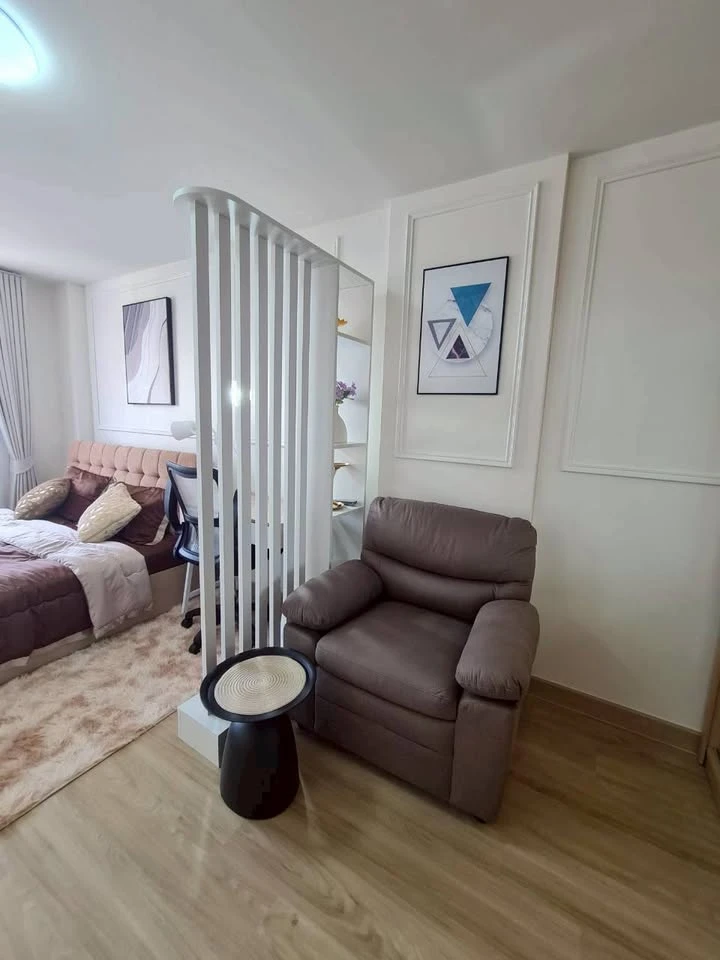 ให้เช่า Lumpini Condo Town Rattanathibet ห้องชั้น 5 มาพร้อมเฟอร์นิเจอร์ครบครัน หิ้วกระเป๋าเข้าอยู่ได้เลยจ้า