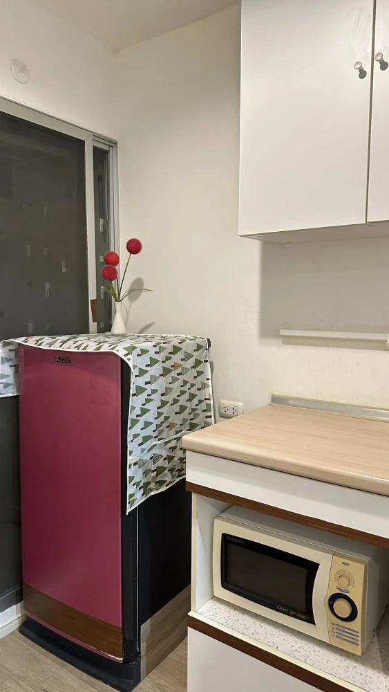 ให้เช่า Lumpini Condotown Nida-Serithai ห้องกั้น แต่งครบ พร้อมอยู่ จองเลย