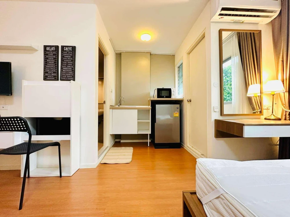 ให้เช่า Lumpini Mixx Thepharak-Srinakarin ห้องน่าอยู่ เฟอร์นิเจอร์ครบครัน วิวสวนสวย ห้ามพลาด