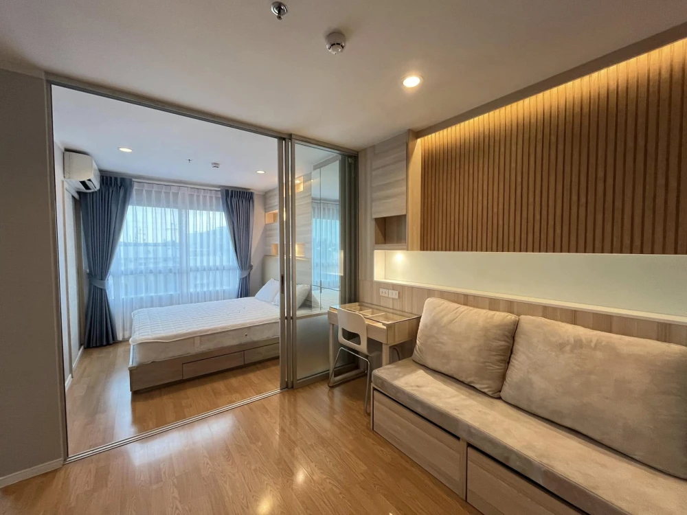 ให้เช่า Lumpini Place Srinakarin-Huamak Station ห้องพร้อมอยู่ เฟอร์พร้อม จองเลย