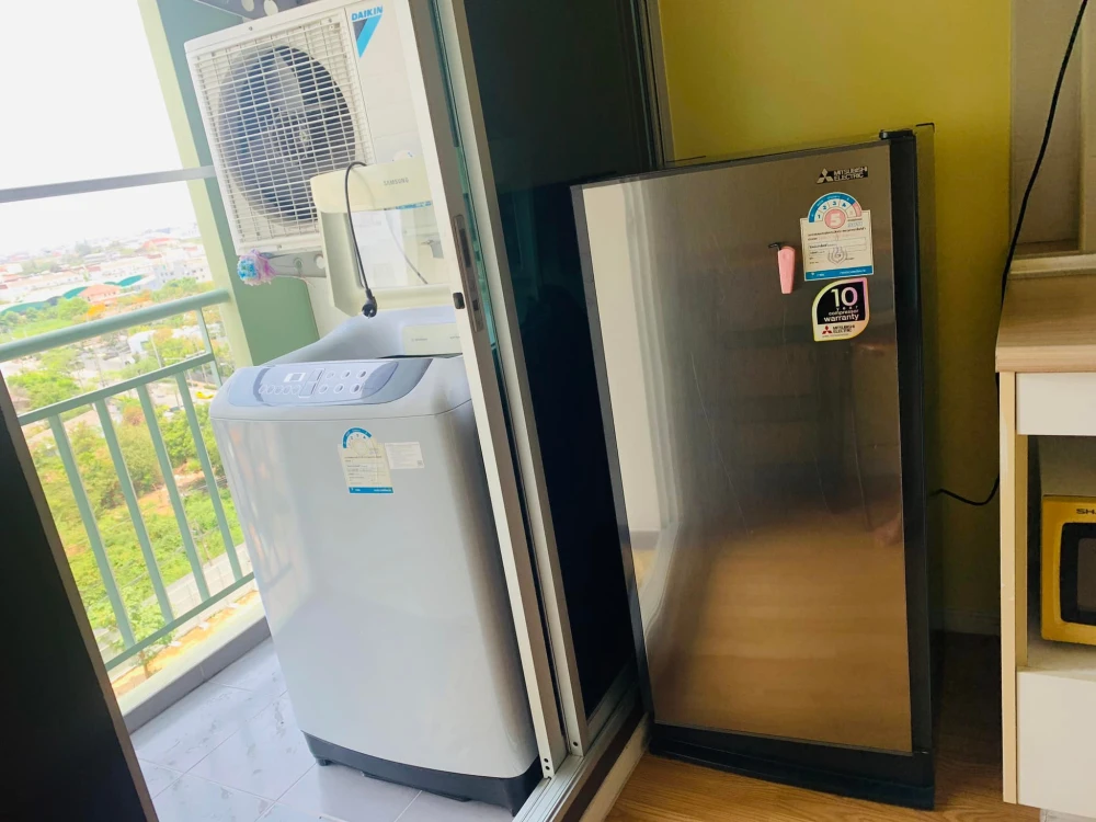 ให้เช่า Lumpini Ville Lasalle-Barring 1 ห้องนอน 1 ห้องน้ำ ชั้น 11 เฟอร์ครบครัน หิ้วกระเป๋าเข้าอยู่ได้เลยจ้า