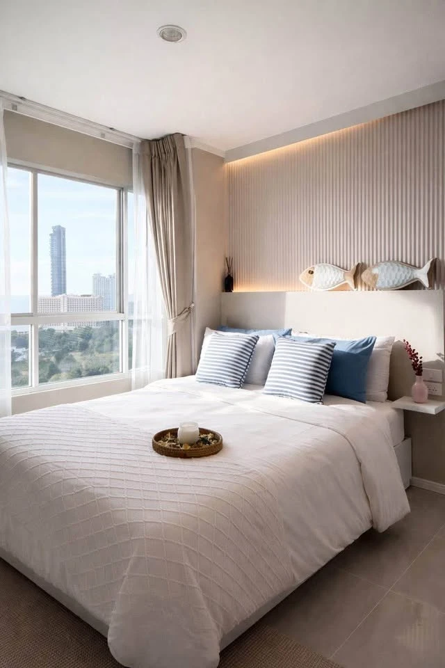 ให้เช่า Lumpini Ville Naklua - Wongamat  ชั้น 19 ห้องมุม แต่งครบ จองเลย ด่วนๆ