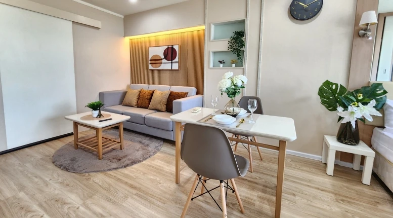ให้เช่า Lumpini Ville Naklua - Wongamat ชั้น 4 ห้องมุม ห้องสวย แต่งครบ จองเลย