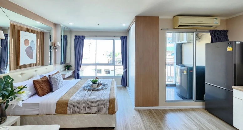ให้เช่า Lumpini Ville Naklua - Wongamat ชั้น 4 ห้องมุม ห้องสวย แต่งครบ จองเลย