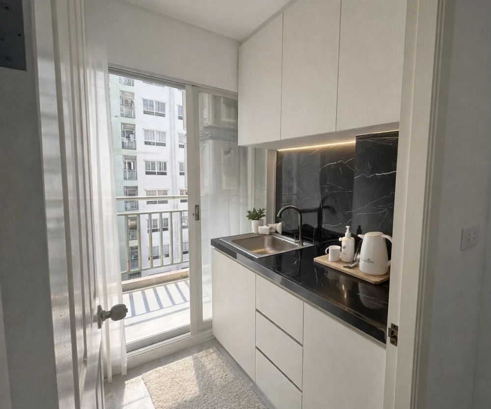 ให้เช่า Lumpini Ville Ramintra - Laksi 1 ห้องนอน 1 ห้องน้ำ เฟอร์นิเจอร์ครบครัน หิ้วกระเป๋าเข้าอยู่ได้เลยจ้า